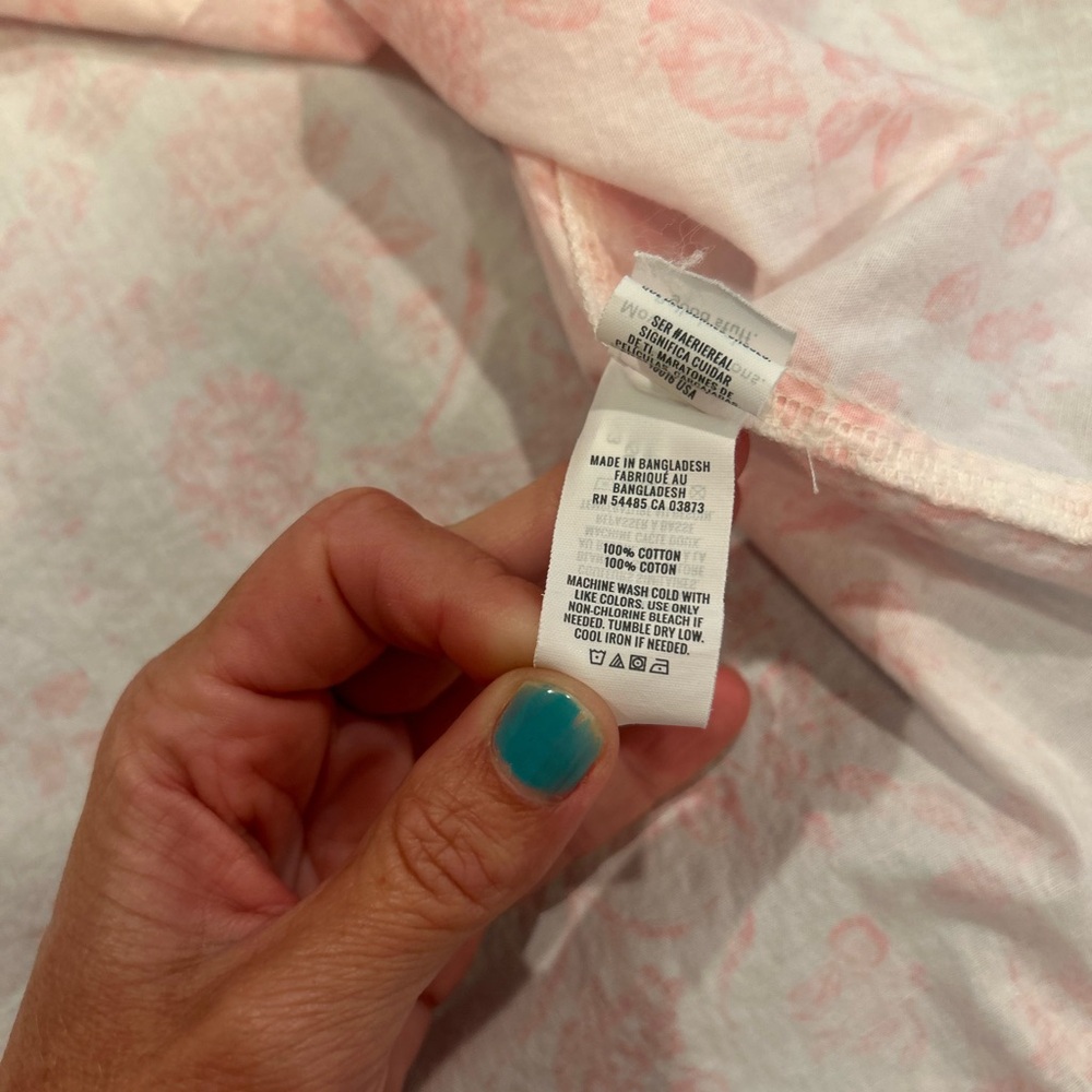 Pink Toile Print Button Down - Picture 6 of 10